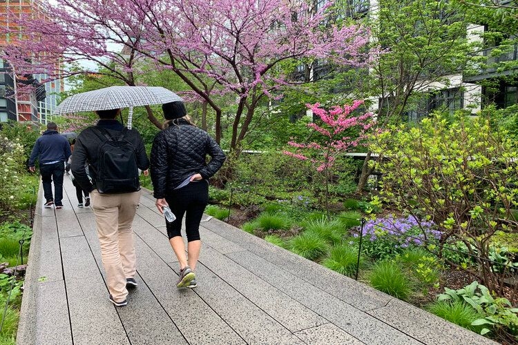 Things to do in New York, couples walk along the High Line, Top Villas