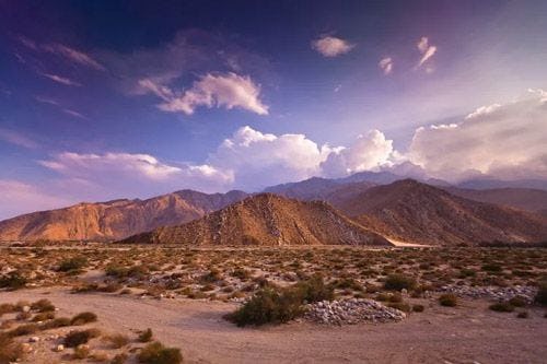Palm Desert desert and mountain landscape