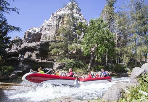 A water ride at Disney World