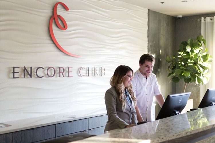 Encore Resort clubhouse, concierge desk, Top Villas