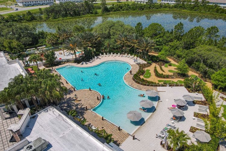 Aerial pool view at Festival Resort Orlando