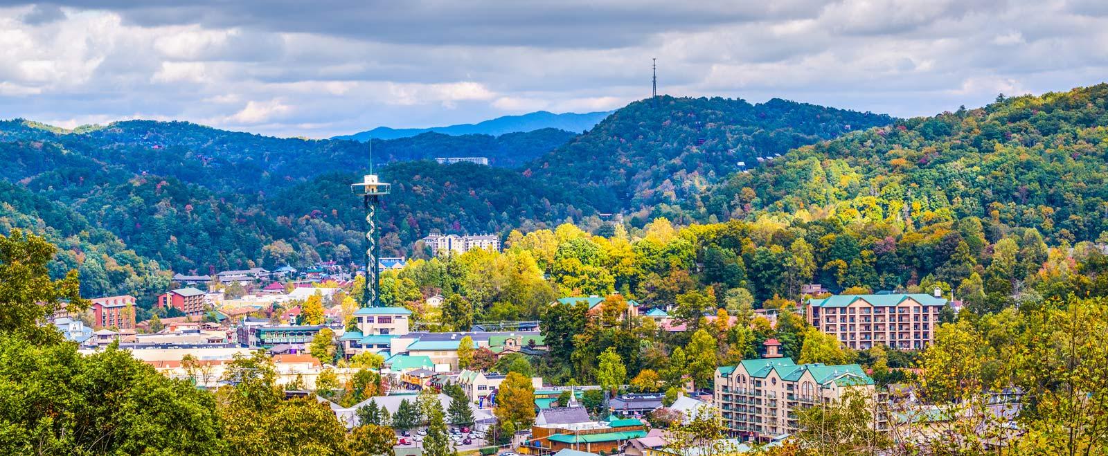 Gatlinburg cabins, Tennessee, skyline, Top Villas