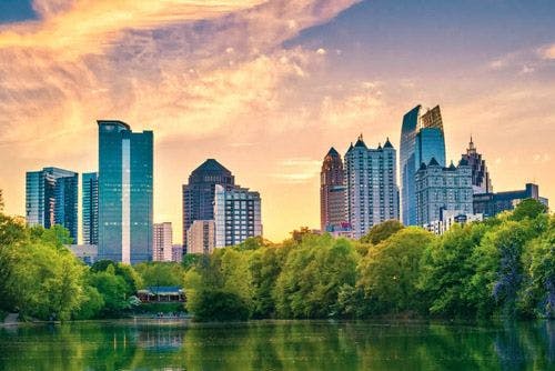 Atlanta city skyline in Georgia