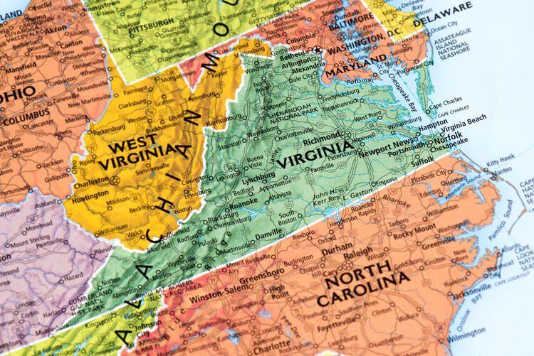 Map of Hot Springs VA