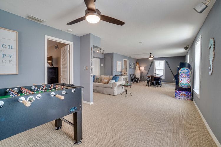 Holmes Beach 38 Anna Maria Island vacation rental with game room with foosball table and arcade machine