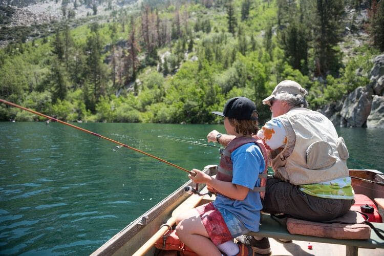 Fishing on Mammoth Lakes