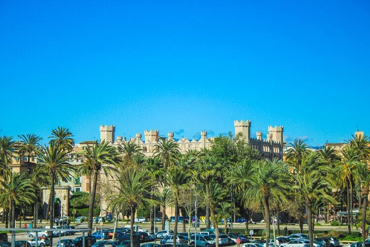 View of Castell de Bellver in Mallorca
