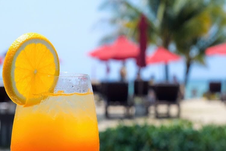 A cocktail beach in Bali