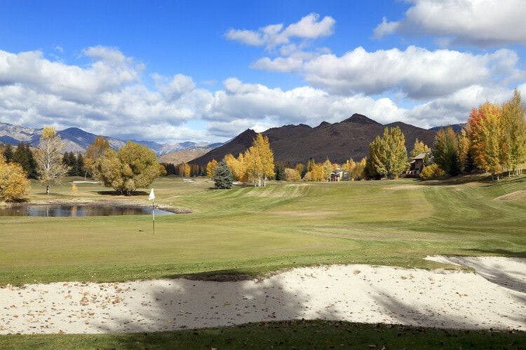 Scenic golf views in Sun Valley Idaho