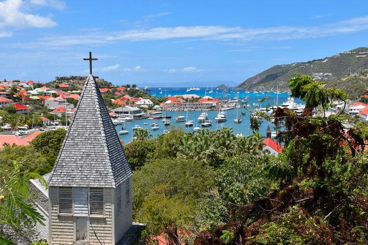 View from the Lurin Lookout in St Barts