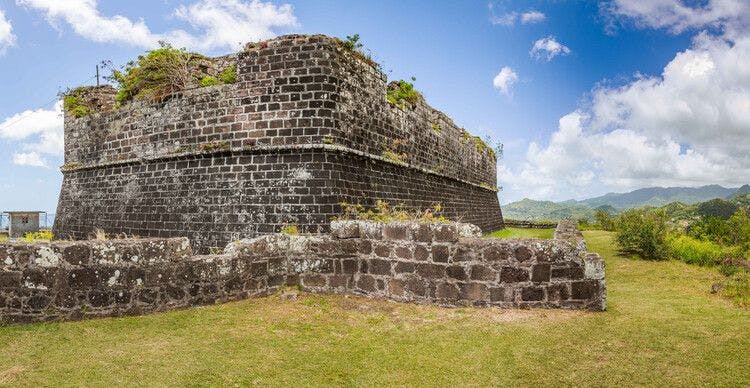Scenery around Fort Frederick in Grenada