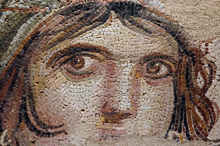 Ancient Grecian mosaic
