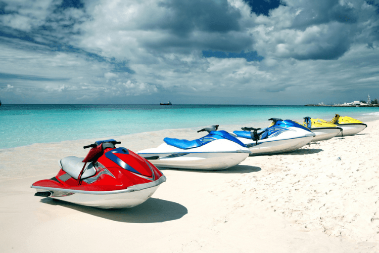 jet skiing