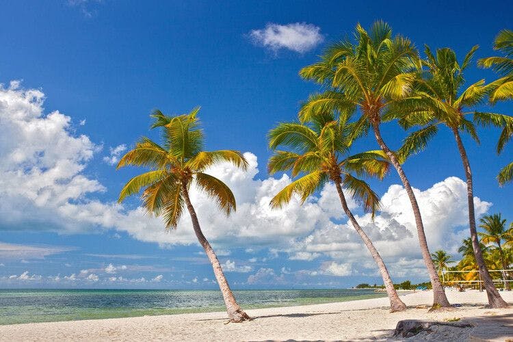 View of Key West Beach in Florida