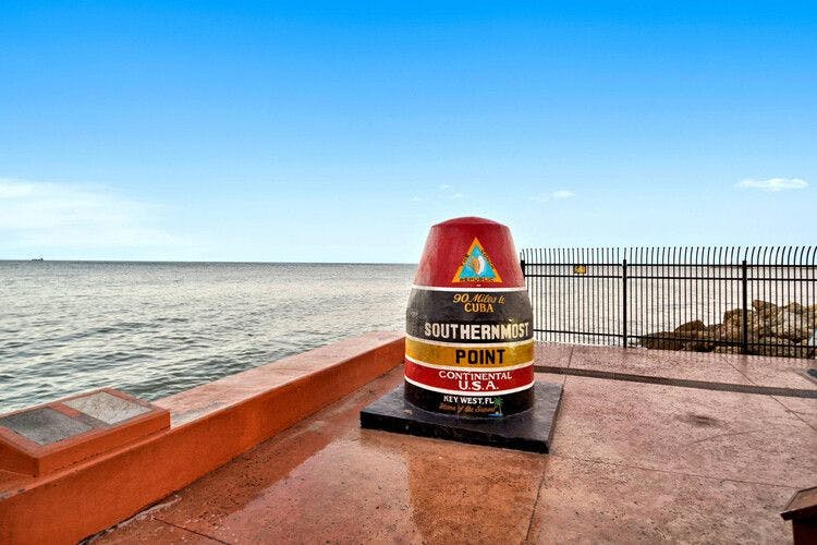 A view of the Southernmost Point in Key West
