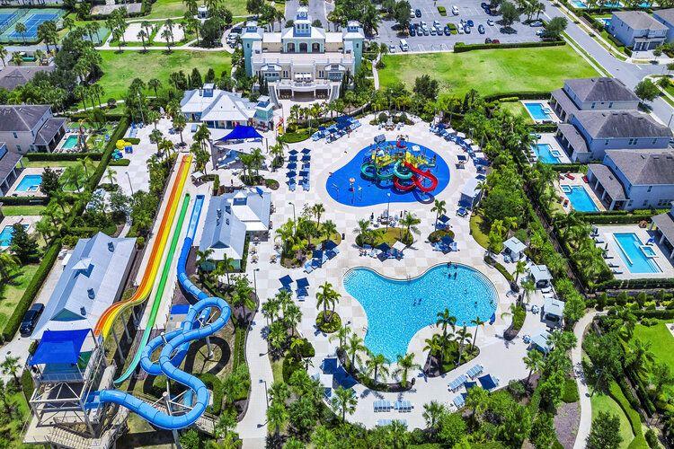 Kissimmee resorts, Encore Resort aerial view, Top Villas