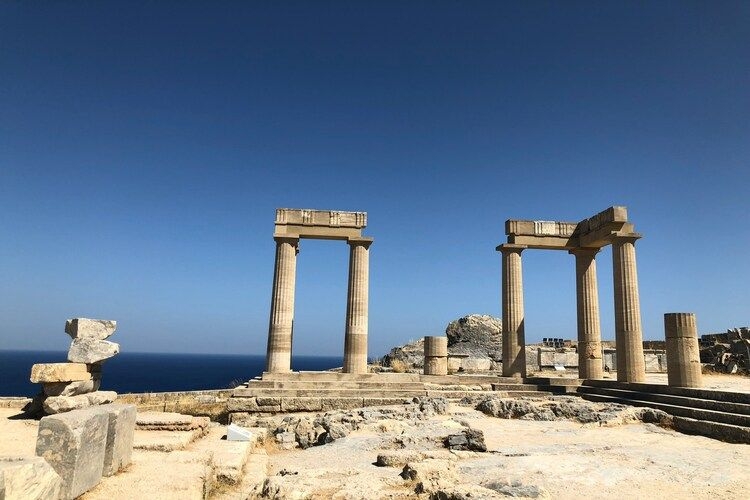 Rhodes villa rentals, Lindos temple, Top Villas