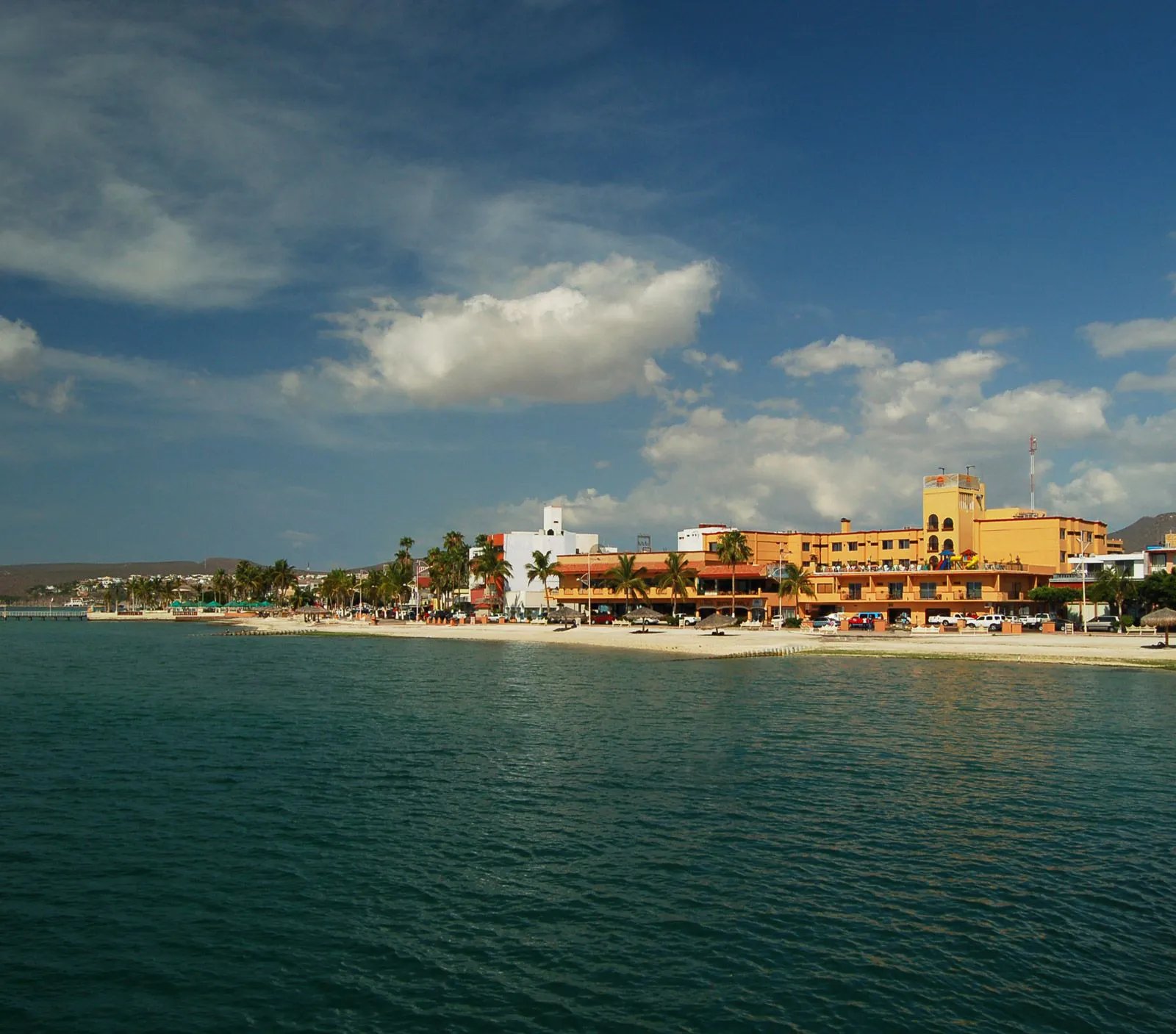 La Paz beach and resort by the sea