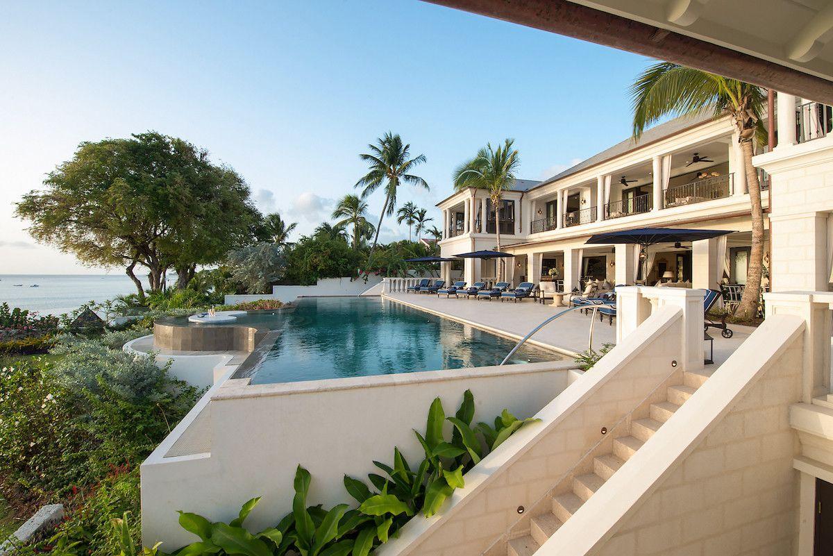 Long term villa rentals Barbados, Seaclusion pool view