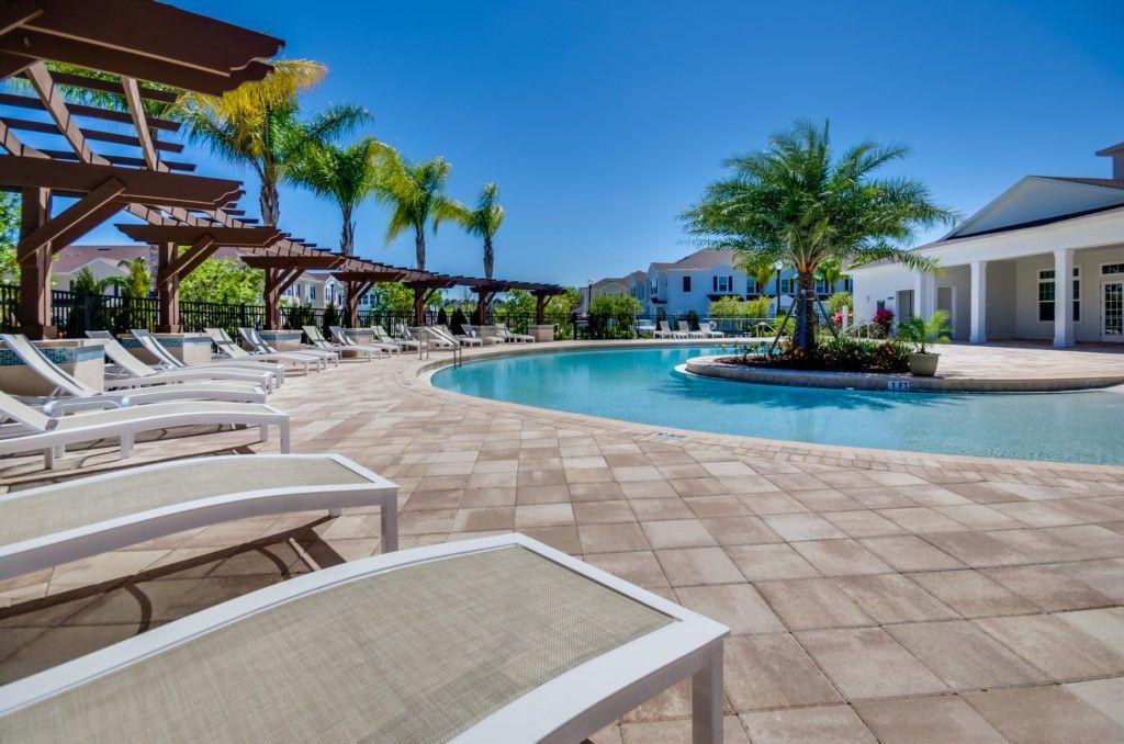 Sunny Lucaya Village resort poolside