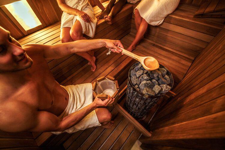 Luxury spa ski chalets, group sauna, Top Villas