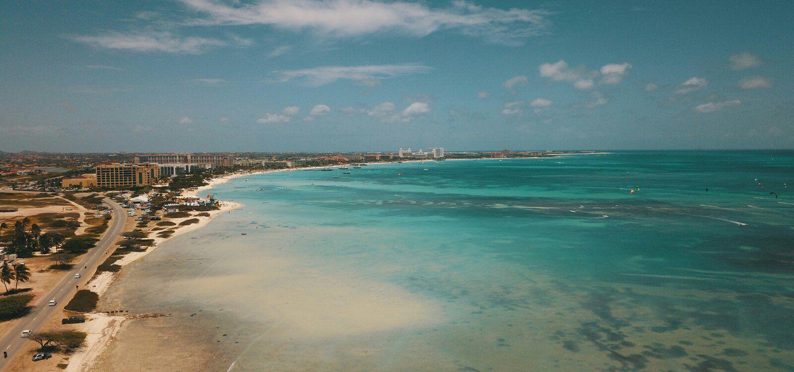 The scenic Malmok coastline in Aruba