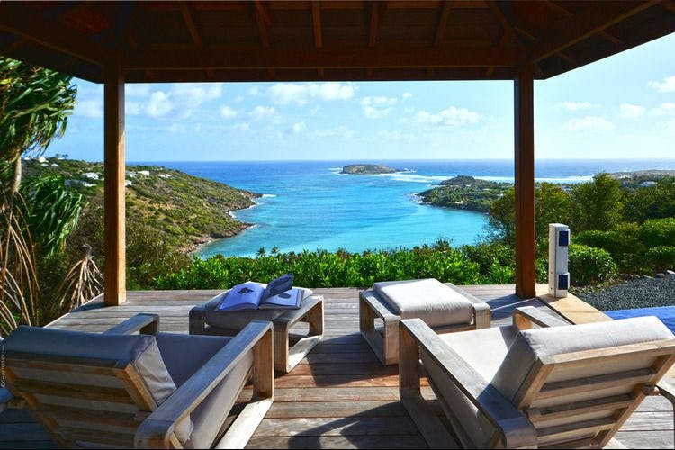 View from Villa Bel Ombre St Barts