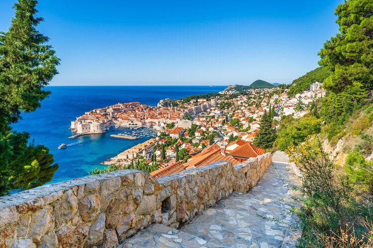 Multi-centre vacations, view of Dubrovnik in Croatia