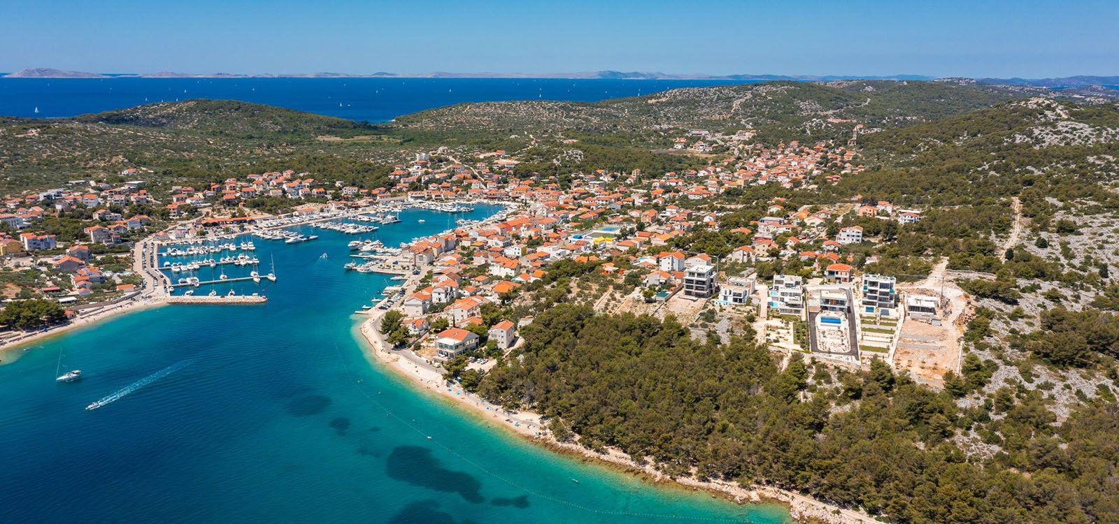 Murter villas, aerial view, Top Villas
