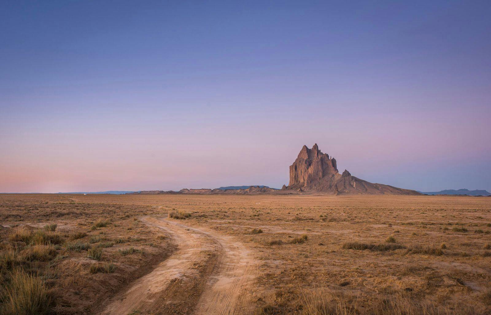 New Mexico landscape at dusk