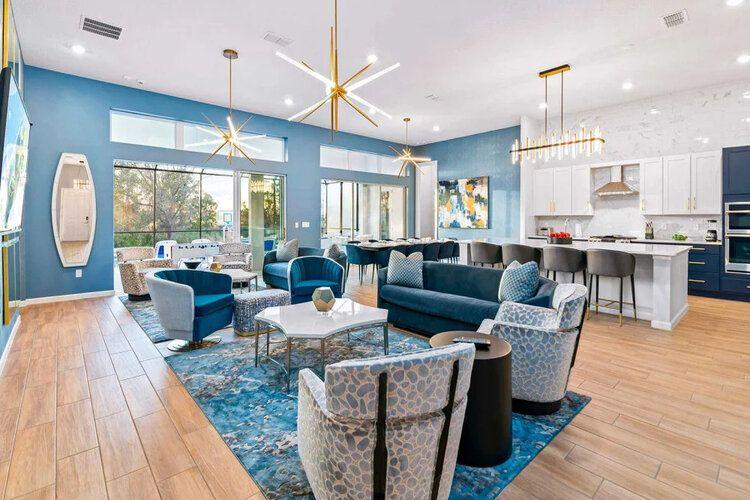 Orlando villas for Pesach, Villatel Village 29 living room at Top Villas