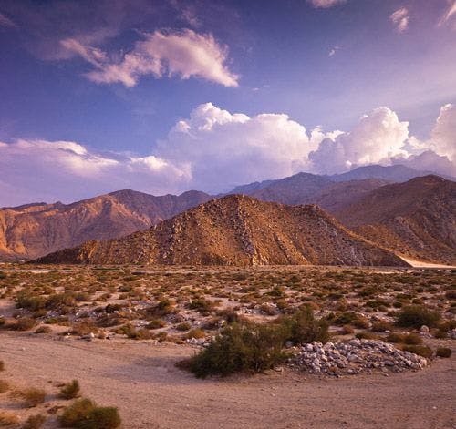 Palm Desert desert landscape with mountains