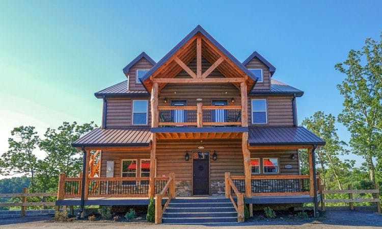 Pet friendly cabins in Smoky Mountains - Pigeon Forge 103 traditional mountain cabin with porch
