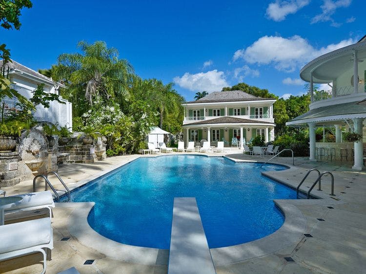 Porters Barbados villa rentals with beautiful private pools - St Helena luxury villa with large outdoor pool