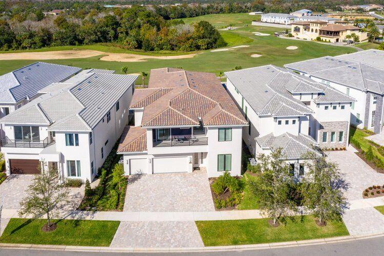 Bears Den 18 aerial view golf side by side villas