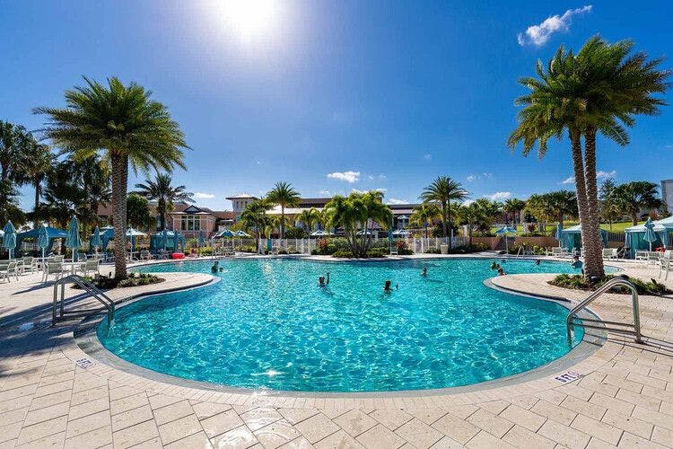 The resort pool at Solara is a great bonus when staying in one of our Solara resort vacation homes
