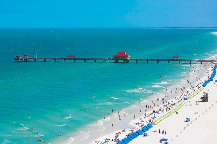 Staycation in Florida for families, beach view, Clearwater Beach rentals, Top Villas