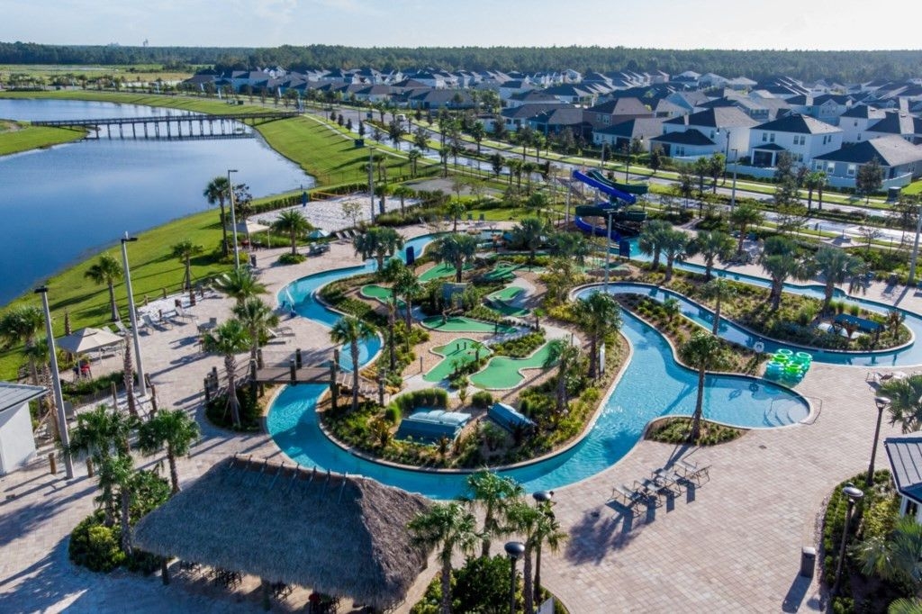 Storey Lake Resort aerial, Top Villas