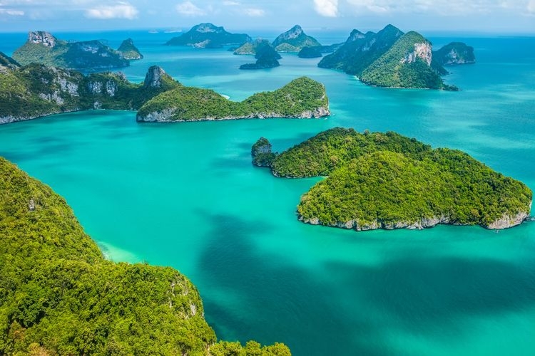 Thailand holidays, islands aerial view, Top Villas