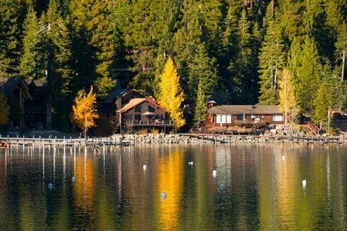 Cabin on the shores of Lake Tahoe