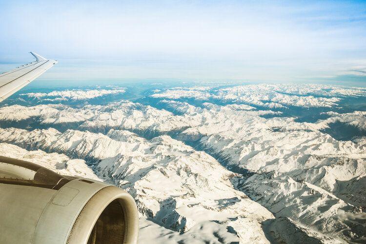 The best time to visit Courchevel, flight over the Alps, Top Villas