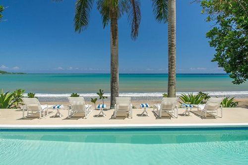 Sun loungers by the beach