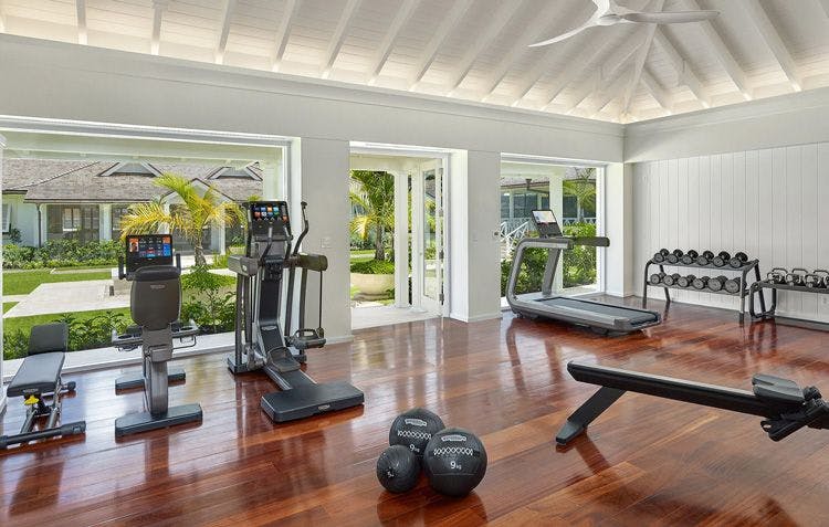 The Great House Barbados home gym