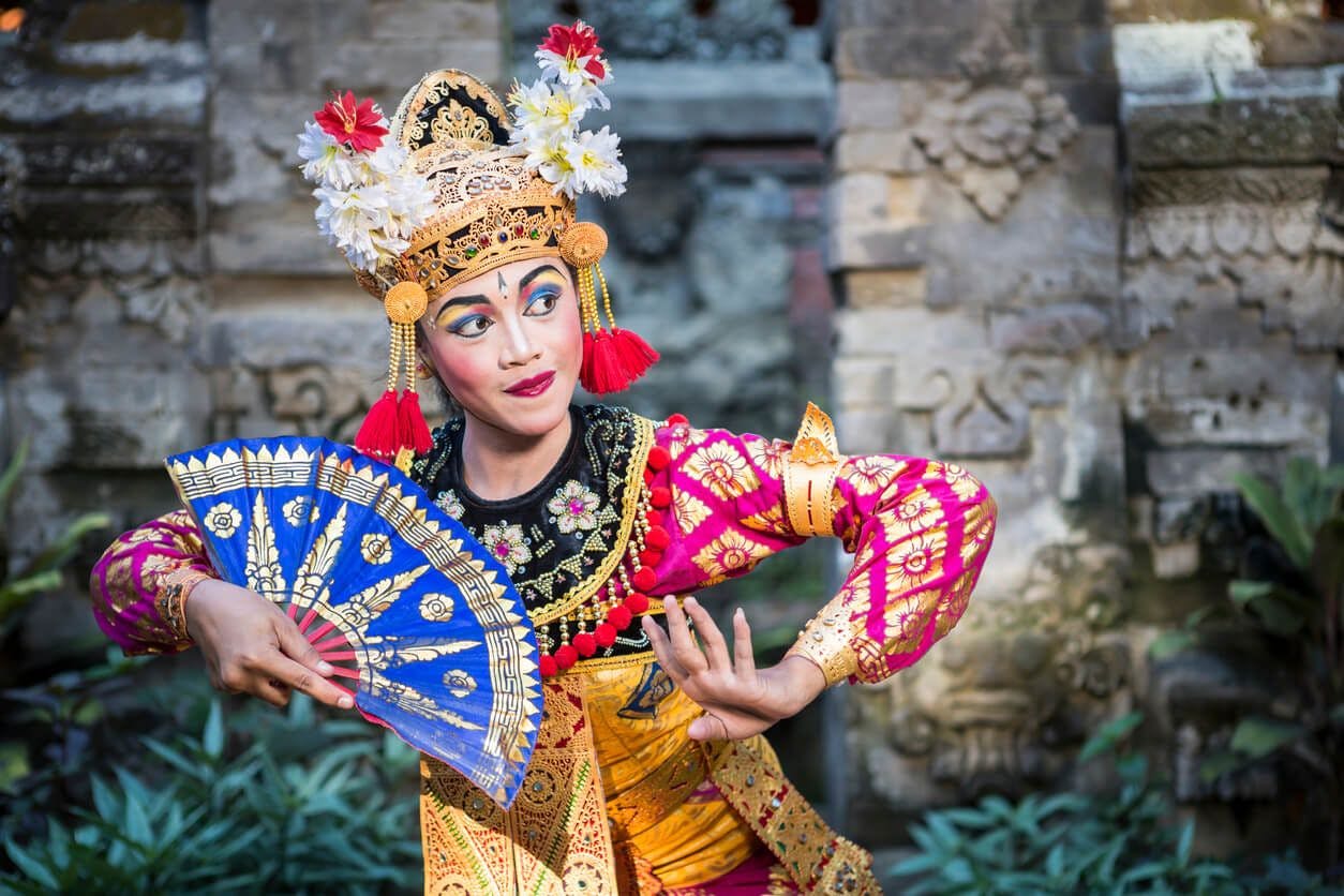 An authentic Balinese dancer