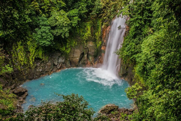 A hidden waterfall in Costa Rica