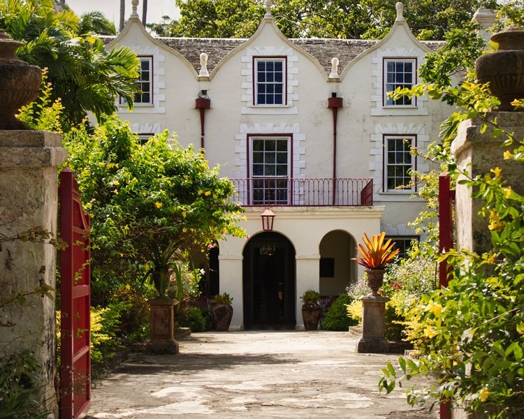 The front of St Nicholas Abbey in Barbados