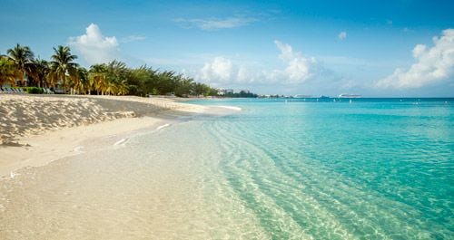 Seven Mile Beach, a white sand beach in Cayman Islands