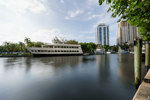 River crise boat on Fort Lauderdale canal
