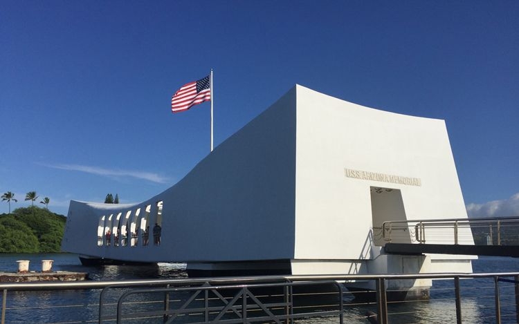 Memorial to the USS Arizona at Pearl Harbor