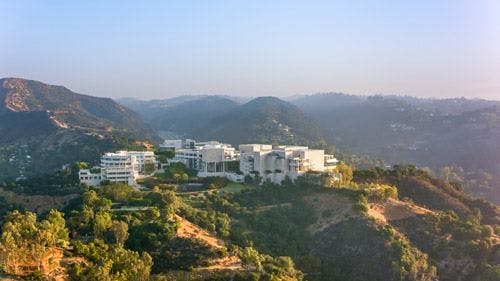 The Getty Museum on a Los Angeles hillside